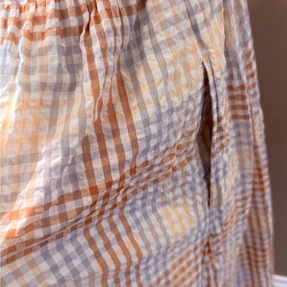 Women’s MADEWELL Cap-Sleeve Button-Front Mini Dress in Plaid- Size XS - Picture 11 of 11